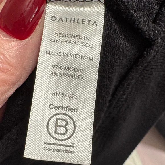 Athleta Black Long Sleeve Sweatshirt/Sweater M - Picture 6 of 6